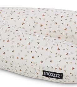 Snoozzz Voedingskussen Zijslaapkussen Lichaamskussen Premium kwaliteit - 185 cm - microparel vulling - luxe draagtas - 100% hydrofiel katoen - Flower