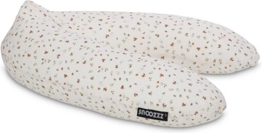 Snoozzz Voedingskussen Zijslaapkussen Lichaamskussen Premium kwaliteit - 185 cm - microparel vulling - luxe draagtas - 100% hydrofiel katoen - Flower