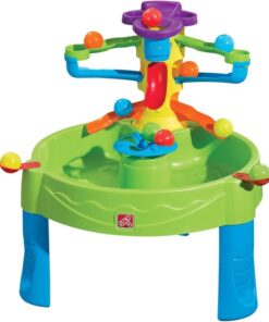 Step2 Busy Ball Watertafel - Met 13 accessoires: katapulten, speelballen en schepbeker - Waterspeelgoed voor kind - Activiteitentafel met ballen & water voor de tuin / buiten