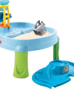 Step2 Splash & Scoop Bay Zand & Watertafel - Met Deksel en 5 accessoires - Waterspeelgoed voor kinderen - Activiteitentafel - Zandtafel voor de tuin / buiten