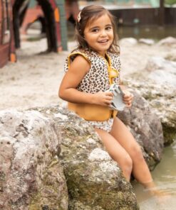 Swim Essentials Zwemvest Kind - Beige Panterprint - 15-18 kg - 2-3 jaar