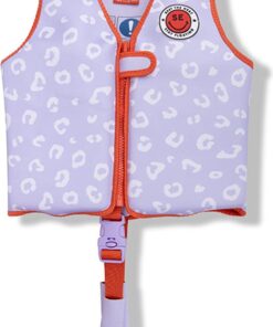 Swim Essentials Zwemvest Kind - Lila Panterprint - 18-30 kg - 3-6 jaar