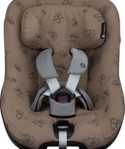 Ukje-Nijntje Autostoelhoes Geschikt voor Maxi Cosi Pearl 360 (Pro) -Maxi Cosi Hoes Groep 0-1 - Zacht Katoen - Perfecte Pasvorm - Taupe Nijntje