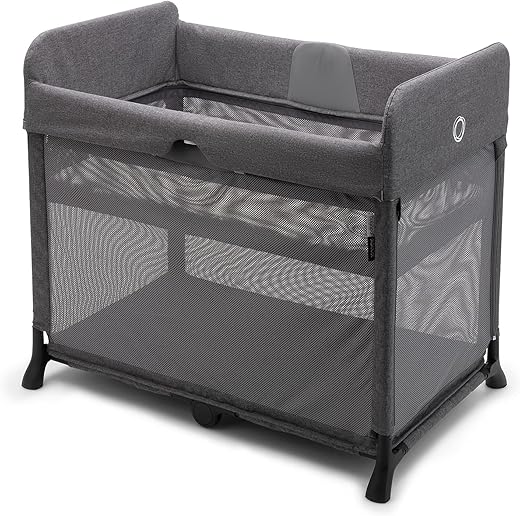Bugaboo Stardust: Compact paraplubed met matras, kan in 1 seconde worden uitgeklapt, met draagtas, 0-4 jaar, grijs gemêleerd