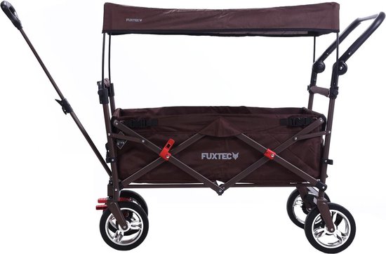 FUXTEC Bolderkar CT-700 - opvouwbaar - bruin