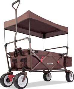 FUXTEC Bolderkar CT350 - opvouwbaar - bruin