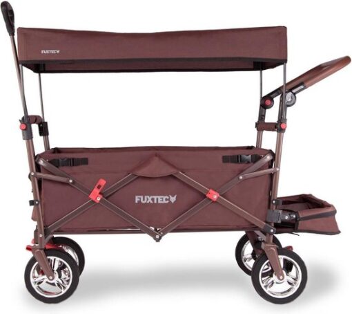 FUXTEC Bolderkar CT800 - opvouwbaar - bruin