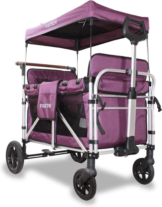 FUXTEC Bolderkar FX-CTXL900 - Opvouwbaar - paars - nu voor maximaal 4 kinderen