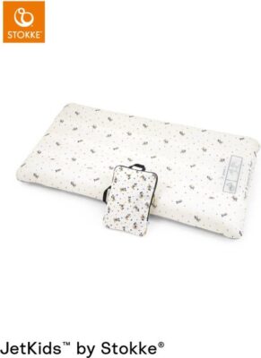 Stokke JetKids CloudSleeper, Mickey Celebration - Opblaasbaar reisbed - Geïntegreerde pomp, ademende mesh-hoes en bumpers over volledige lengte om uw kind veilig te houden - voor kinderen vanaf 3 jaar