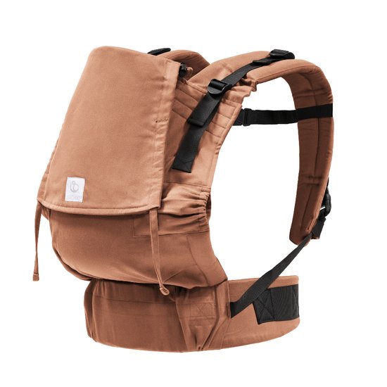 Stokke Limas Carrier Flex, Terracotta - 2023-versie (OCS) - Babydrager met volledige gesp - Drie draagopties - Veilig voor baby's van 1 maand/4 kg tot 20 kg