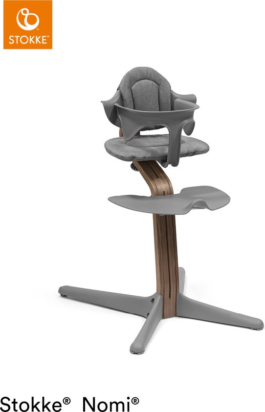 Stokke® Nomi® Kinderstoel - Walnut - Grey
