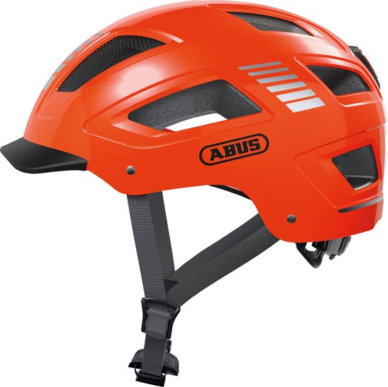 Abus Hyban 2.0 - Fietshelm Signal Orange M (52 - 58 cm)