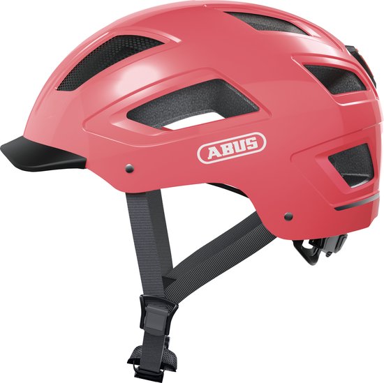 Abus Hyban 2.0 Fietshelm - Maat  L (56-61 cm) - living coral