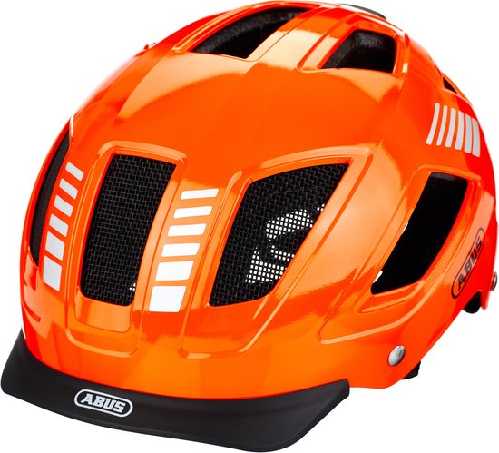 Abus Hyban 2.0 Signal Fietshelm - Maat  XL (58-63 cm) - signal orange