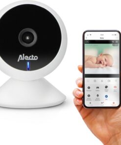 Alecto Wifi Babyfoon met Camera en App - Full HD - Melding bij beweging en geluid - SMARTBABY5 - Wit