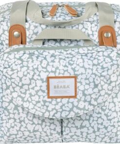 Béaba Genève - Luiertas - Verzorgingstas - Modulaire Stijl - Grote Inhoud - Inclusief Isotherm Lunchzakje & Aankleedkussen - Cherry Blossom