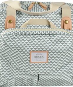 Béaba Genève II Verzorgingstas - Moduleerbaar Design - Inclusief Luiermat - Sage Groen - 23L
