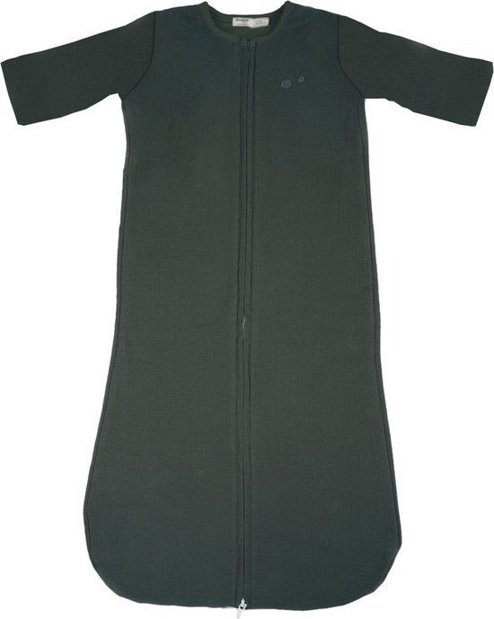 Baby 4 Seizoenen Slaapzak 6-14 mnd - Winterslaapzak & Zomerslaapzak 100% biologisch katoen - TOG 3.0 Dark Green - Groen - Snoozebaby
