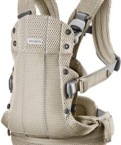 BabyBjörn Draagzak Harmony - 3D-mesh Grijsbeige - Buikdrager - Rugdrager - Ergonomisch - Zachte details