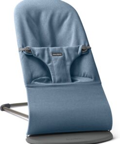 BabyBjörn Wipstoel Bliss - Geweven mélange - Blauw - Ergonomisch - Verstelbaar - Inklapbaar
