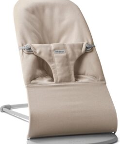 BabyBjörn Wipstoel Bliss - Geweven mélange - Lichtbeige - Ergonomisch - Verstelbaar - Inklapbaar