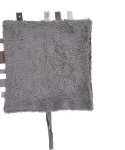 Baby Knuffeldoekje - Speendoekje 100% biologisch katoen - Comfortdoekje Cloudy Grey - Grijs - Snoozebaby