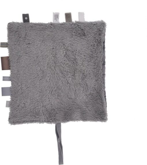 Baby Knuffeldoekje - Speendoekje 100% biologisch katoen - Comfortdoekje Cloudy Grey - Grijs - Snoozebaby