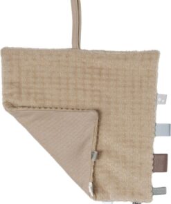 Baby Knuffeldoekje - Speendoekje 100% biologisch katoen - Comfortdoekje 25 x 25cm - Desert Sand - Beige - Snoozebaby