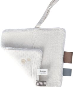 Baby Speendoekje 15 x 15cm - Knuffeldoekje 100% biologisch katoen - Comfortdoekje Stone Beige - Beige - Snoozebaby