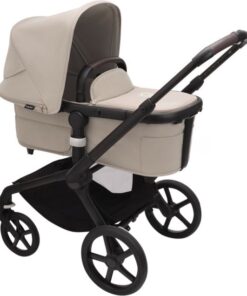 Bugaboo Fox 5 - Kinderwagen met Verende Wielen, Inklapbaar en Sturen met één hand, Zwart/Dsert Taupe