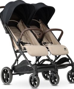 Deryan Luxe Rolo X2 XL Dubbele Buggy - Duo Buggy - Nougat
