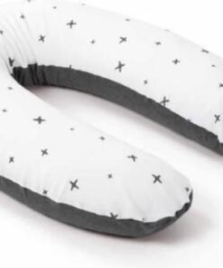 Doomoo Buddy - Voedingskussen - Biologisch Katoen - 180cm - Stars Anthracite