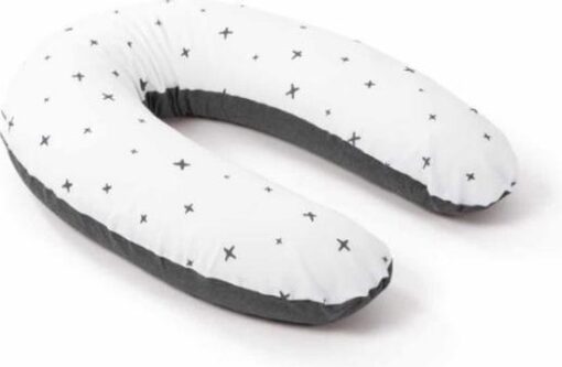Doomoo Buddy - Voedingskussen - Biologisch Katoen - 180cm - Stars Anthracite