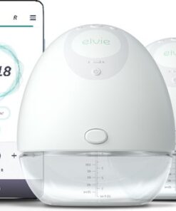 Elvie Pump Dubbele Elektrische Borstkolf - Draagbaar - Hands-free - Geluidsloos - Incl. 4 flessen