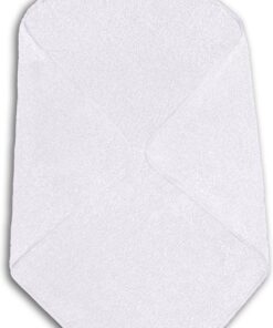 Funnies Badcape Wit 80x80 cm - Zachte Badcape Baby / Omslagdoek / Handdoek met Capuchon - Gemaakt van 100% Katoenen Badstof - Absorberend en Comfortabel - Perfect voor Warmte en Droogte na het Badderen