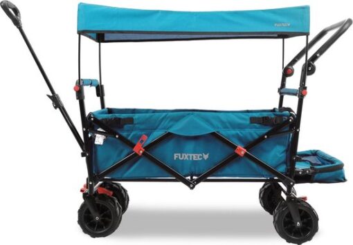 FUXTEC Bolderkar - opvouwbaar - Beach Cruiser - FX-CTB800 - turkoois/blauw
