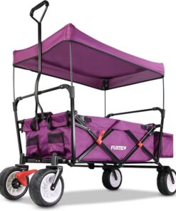 FUXTEC Bolderkar CT350 - opvouwbaar - paars