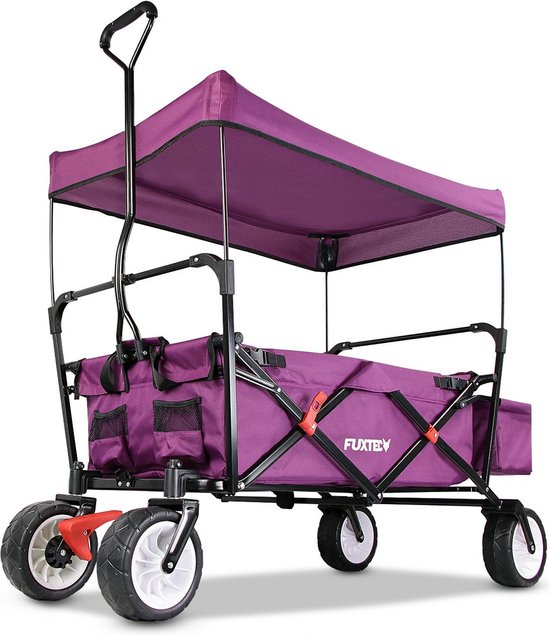 FUXTEC Bolderkar CT350 - opvouwbaar - paars