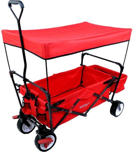 FUXTEC Bolderkar CT350 - opvouwbaar - rood