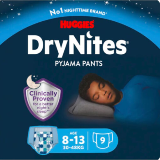 Huggies DryNites Absorberende Luierbroekjes Jongens 8-15 jaar 9 stuks