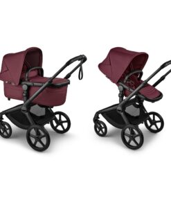 Kinderwagen Bugaboo Fox5 Renew Compleet Black/Dark Cherry