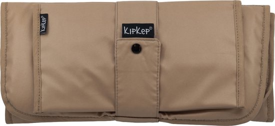 KipKep Napper Combi Verschonings-set - Coffee - bruin - verschoonmatje en luier-etuitje - rPET - wasbaar - waterafstotende zijde