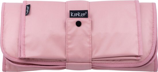 KipKep Napper Combi Verschonings-set - Mauve - verschoonmatje en luier-etuitje - rPET - wasbaar - waterafstotende zijde
