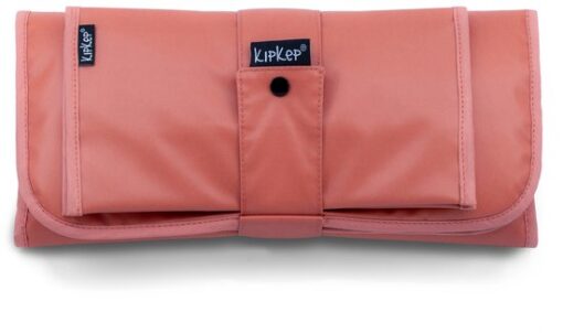 KipKep Napper Combi Verschonings-set - Sienna - verschoonmatje en luier-etuitje - rPET - wasbaar - gecoat - roze rood