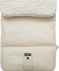 KipKep Napper Verschoningsmatje met teddy - Cookie - verschoonmatje - rPET - wasbaar - waterafstotende zijde - zandkleur beige
