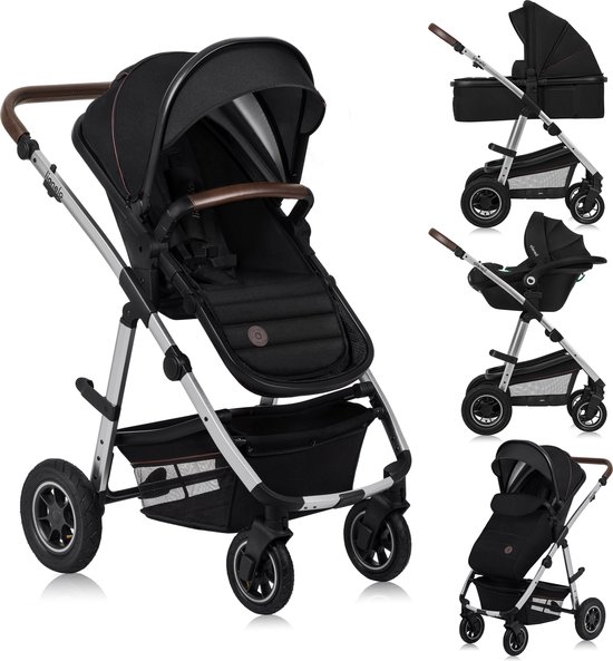 Lionelo Amber 3in1 - Kinderwagen - XXL SET - incl. autostoel - 0-22kg