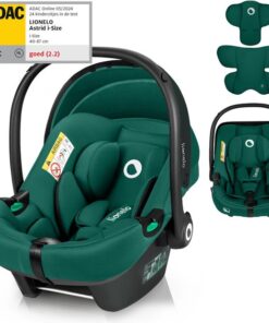 Lionelo Astrid i-Size Autostoel – ADAC 5-sterren – 40-87 cm – RWF – Memory Foam – Verstelbare hoofdsteun (7 cm) – Holmbergs gordels – Compatibel met ISOFIX-base & kinderwagen – i-Size norm – Licht & veilig