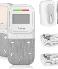 Lionelo Babyline 2.3 Digitale Babyfoon met Display - Tweerichtingscommunicatie - Temperatuur- en Vochtigheidssensoren - Slaapliedjes en Witte Ruis - Bereik tot 400m