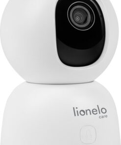 Lionelo Babyline View White - Babyfoon - 330° app-gestuurde elektronische babyfoon - twee-weg communicatie -bewegingssensor - temperatuur - nachtmodus - CryDetector - slaapliedjes