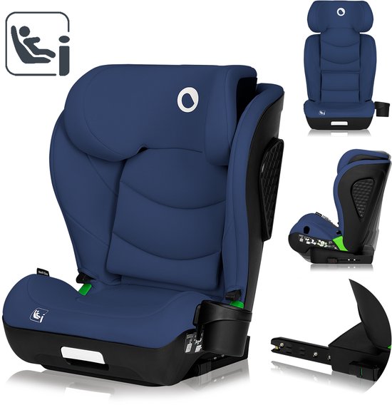 Lionelo Neal i-Size – Autostoel 100-150 cm – ISOFIX of autogordel – Verstelbare hoofdsteun (10 standen) – Kantelbare rugleuning (4 standen) – Side Impact Protection – Bekerhouder – EPP/EPS schuim – Afneembare hoes – Comfortabel & universeel